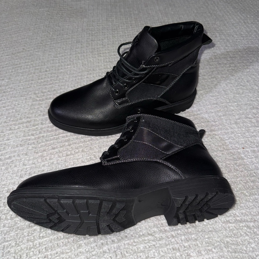 Men's Black Leather J75 Boots